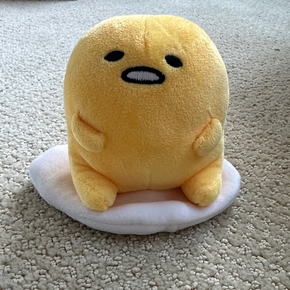 Sanrio Yellow Gudetama Stuffed Animal